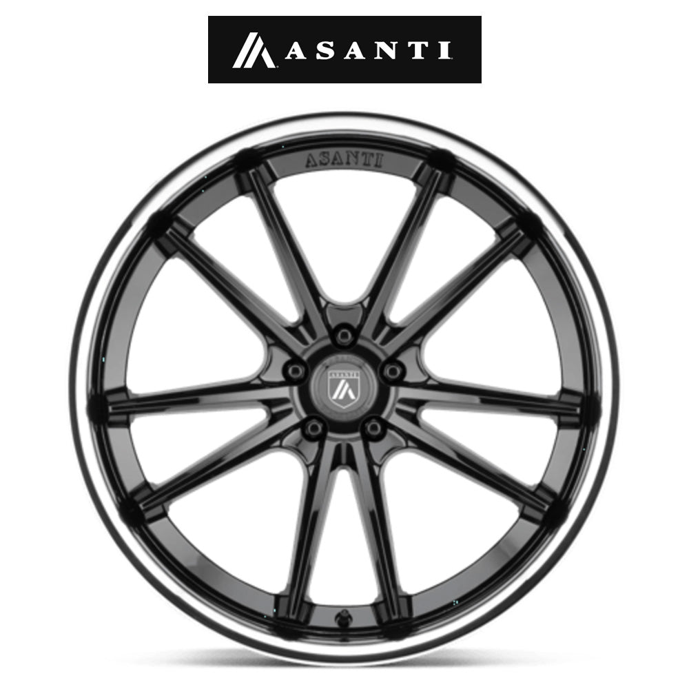 ビー・エム・ダブリュー ４シリーズ(BMW 4 Series)用 アサンティ シグマ 20x9J グロスブラッククロームリップ ホイール４本セット Asanti Sigma AB23 20X9 5X112 G-BLK CHR LIP 25MM (送料無料)