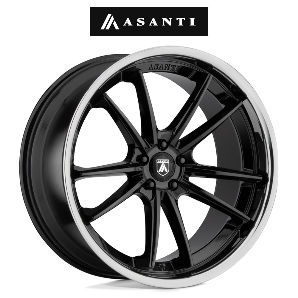 ビー・エム・ダブリュー ４シリーズ(BMW 4 Series)用 アサンティ シグマ 20x9J グロスブラッククロームリップ ホイール４本セット Asanti Sigma AB23 20X9 5X112 G-BLK CHR LIP 25MM (送料無料)