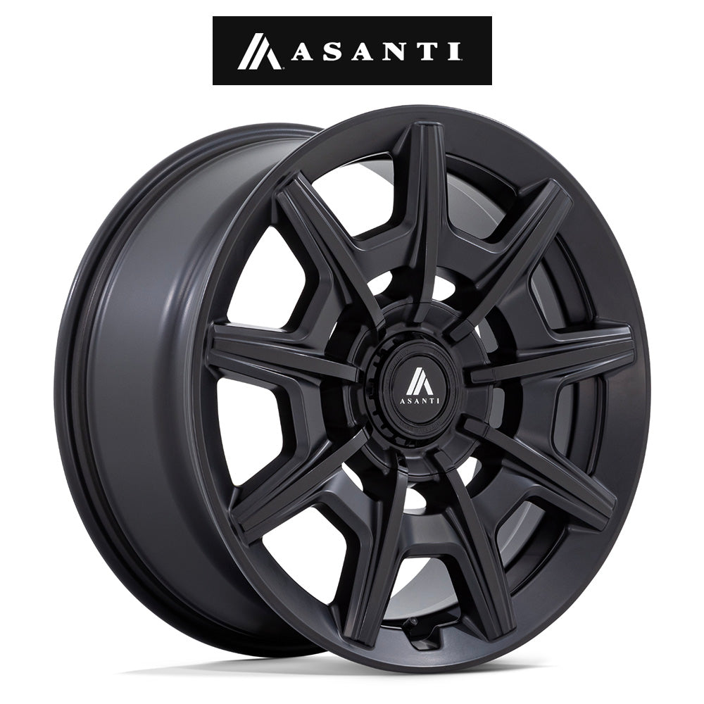ビー・エム・ダブリュー ４シリーズ(BMW 4 Series)用 アサンティ エスクァイア 20x9J サテンブラック グロスブラックフェイス ホイール４本セット Asanti Esquire AB41 20X9 5X112/120 S-BLK G-BLK-FC 27MM (送料無料)