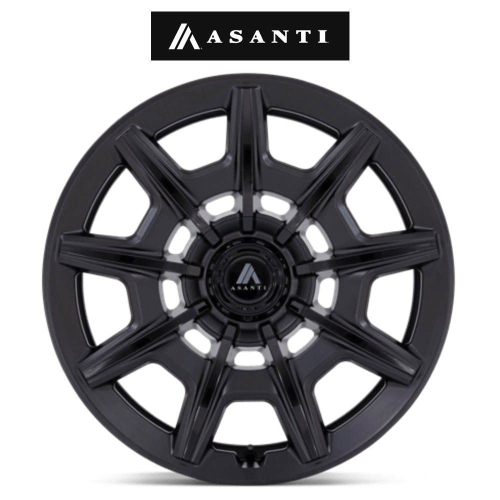 ビー・エム・ダブリュー ４シリーズ(BMW 4 Series)用 アサンティ エスクァイア 20x9J サテンブラック グロスブラックフェイス ホイール４本セット Asanti Esquire AB41 20X9 5X112/120 S-BLK G-BLK-FC 27MM (送料無料)