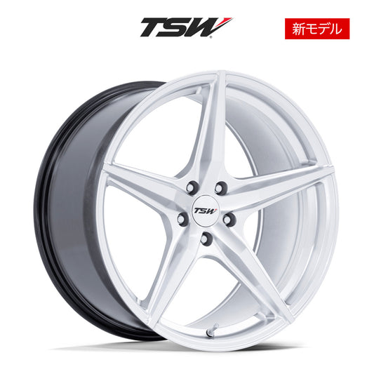 トヨタ ＧＲ８６(Toyota GR86)用 TSW エスプリ 18x8.5J ET 38 フロント&リア ハイパーシルバーマシンドフェイス フロー成形アルミニウムホイール４本セット TSW ESPRIT 18X8.5 5X100 72 +38 H-SLV-MCH (送料無料)