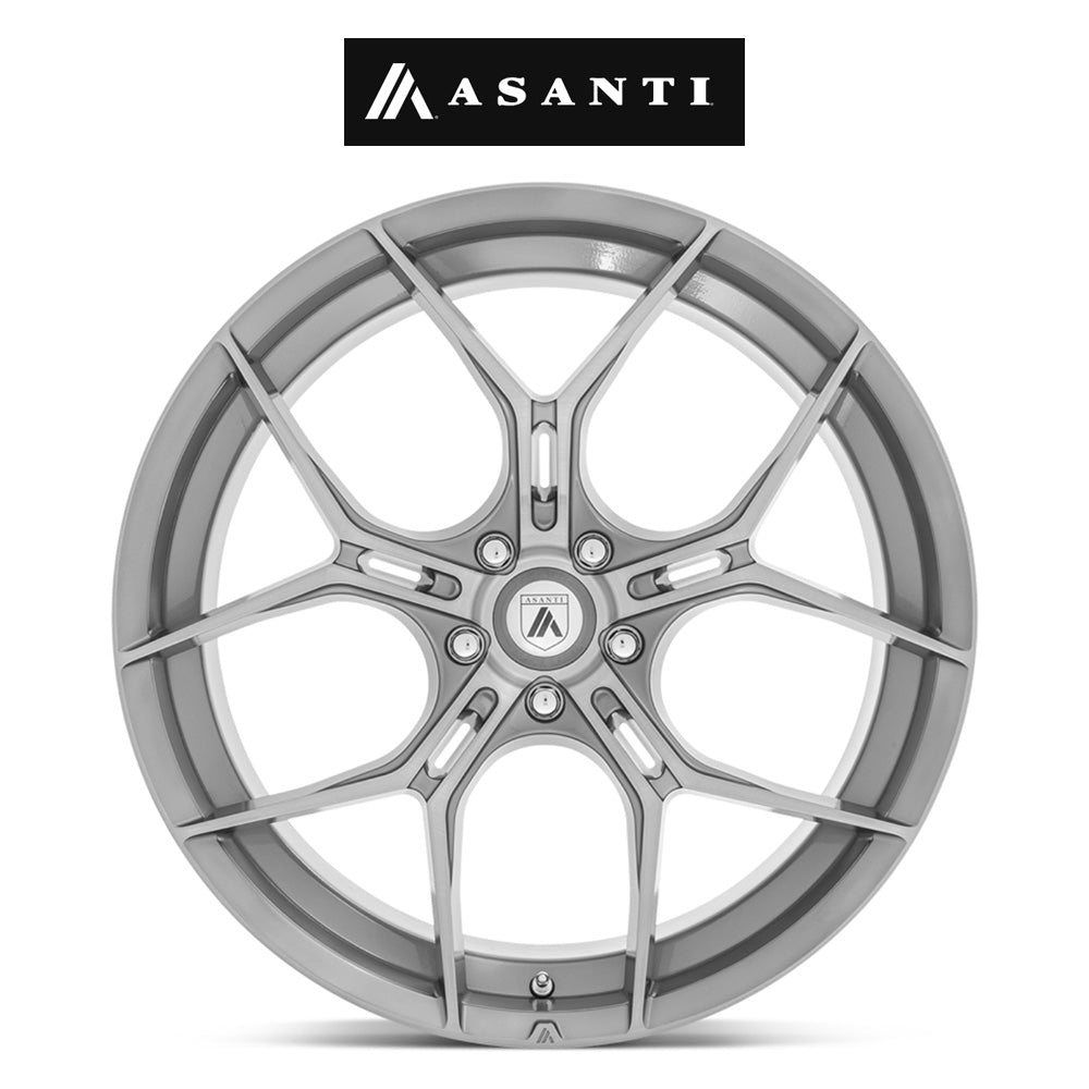 テスラモデル３用 アサンティ モナーク 20x9J ET 38 フロント、リア チタニウムブラッシュド ホイール４本セット　Asanti ABL37 20X9 5X4.5 TITAN BRUSH 38MM (消費税、送料込み)