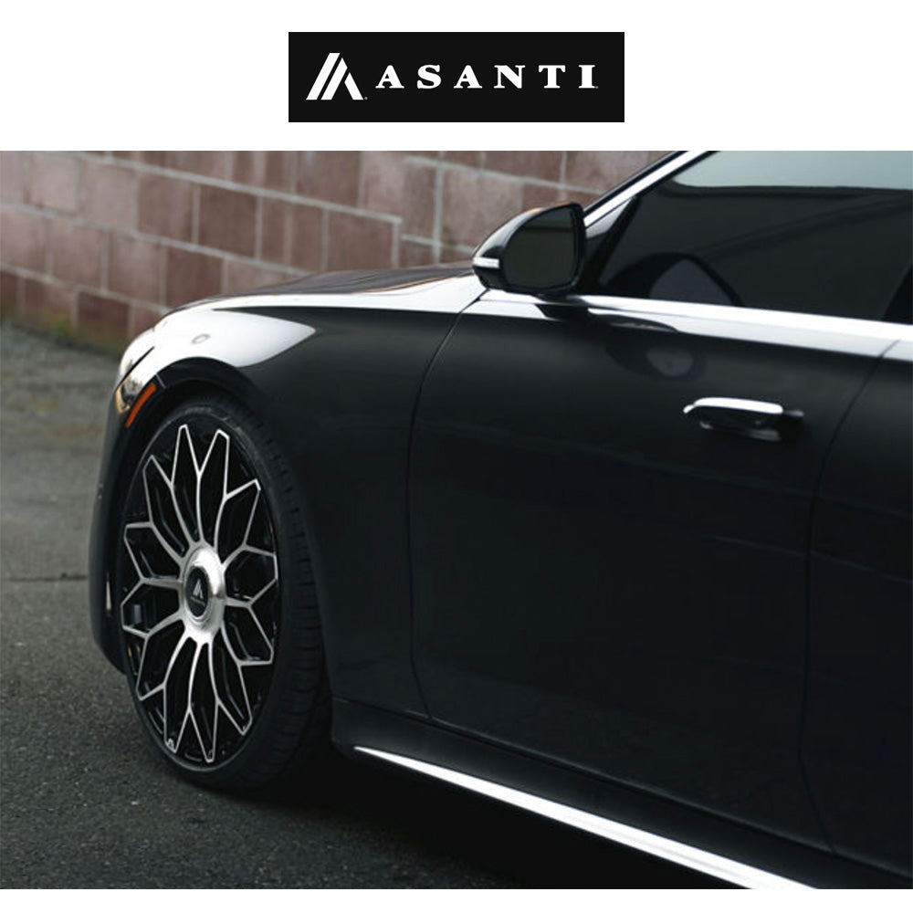メルセデス・ベンツＥクラス用 アサンティ エンボイ 20x9J ET 35 フロント、リア グロスブラック マシンドフェイス フローフォーミング・アルミニウムホイール４本セット (消費税、送料込み)