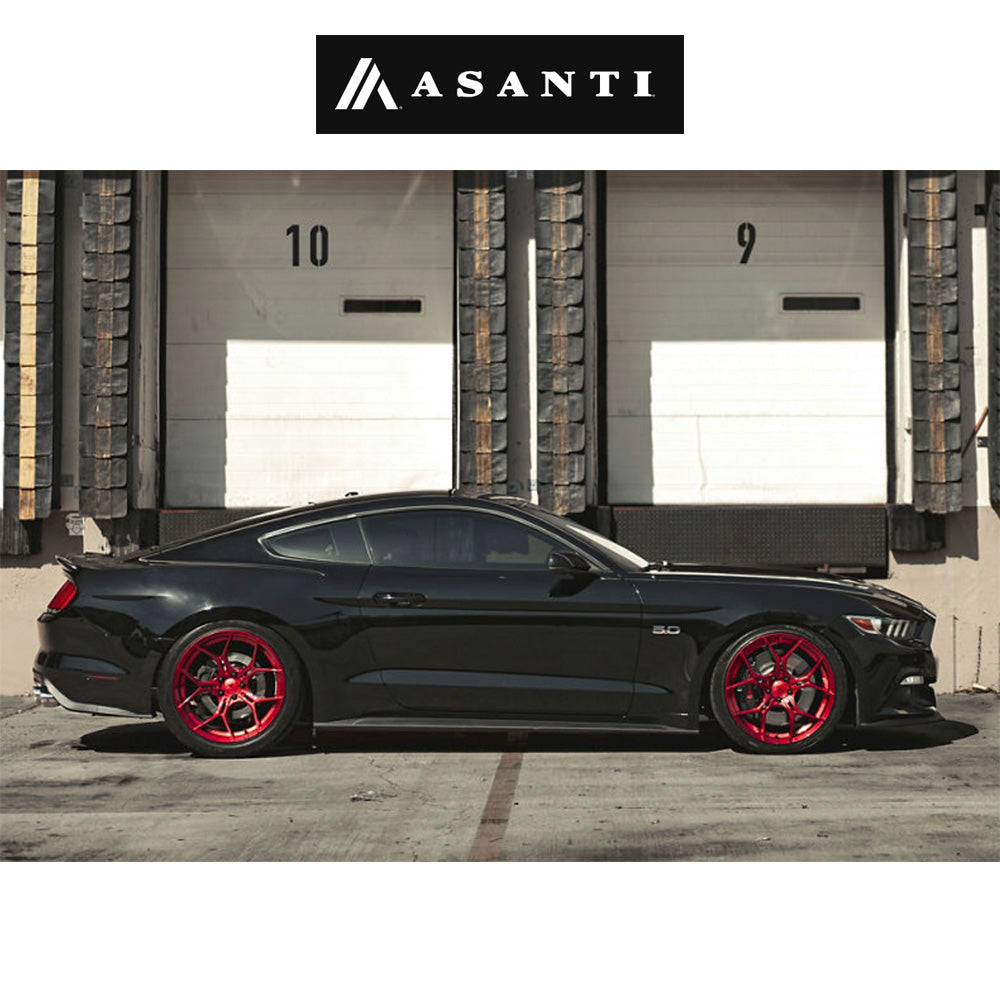 テスラモデルＹ用アサンティ モナーク 20x9J ET 38 フロント、リア キャンディレッド ホイール４本セット　Asanti ABL37 20X9 5X4.5 C-RED 38MM (消費税、送料込み)