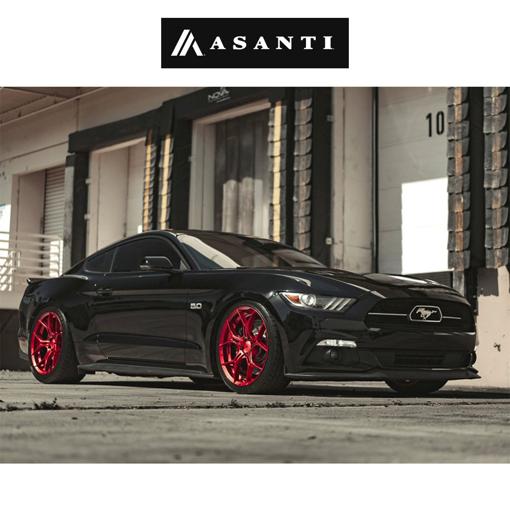 テスラモデルＹ用アサンティ モナーク 20x9J ET 38 フロント、リア キャンディレッド ホイール４本セット　Asanti ABL37 20X9 5X4.5 C-RED 38MM (消費税、送料込み)