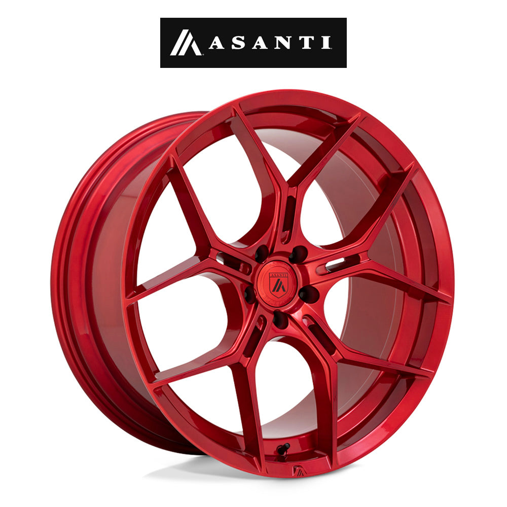 テスラモデルＹ用アサンティ モナーク 20x9J ET 38 フロント、リア キャンディレッド ホイール４本セット　Asanti ABL37 20X9 5X4.5 C-RED 38MM (消費税、送料込み)
