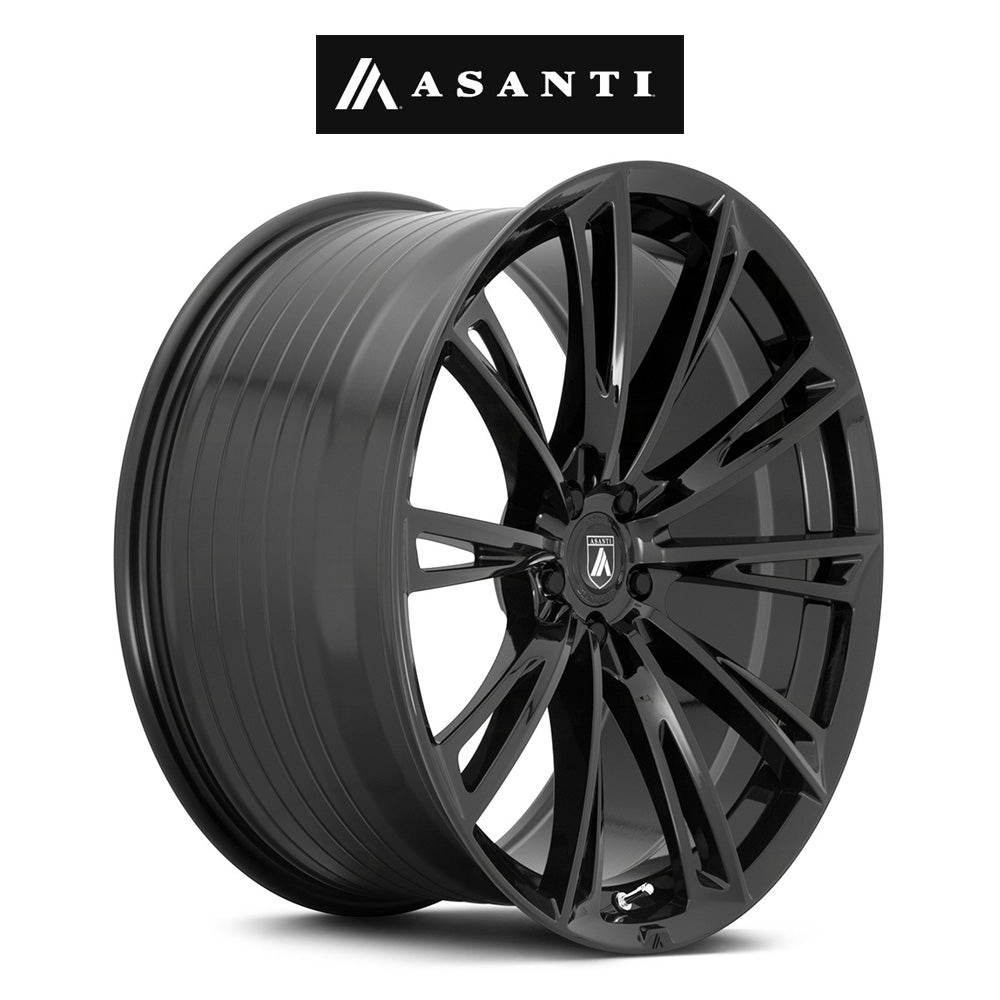 ダッジ チャージャー用 アサンティ コロナ 20x9J ET 15 フロント、リア グロスブラック フローフォーミング・アルミニウムホイール４本セット (消費税、送料込み)