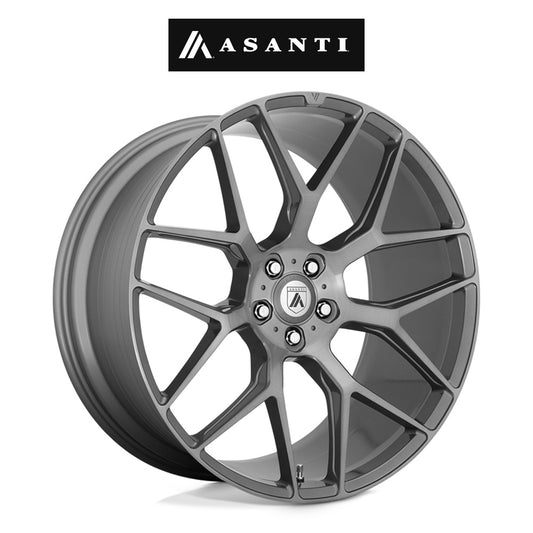 ホンダ シビック タイプＲ(Honda Civic Type-R)用 アサンティ ダイナスティ 20x9J ET 35 フロント&リア チタニウムブラッシュド フロー成形アルミニウムホイール４本セット　Asanti DYNASTY 20X9 5X120 74 TITAN-BRUSH +35 (消費税、送料込み)