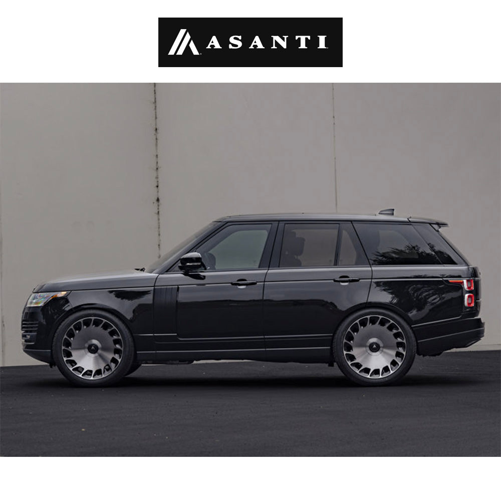 ランドローバー レンジローバー用 アサンティ アリストクラット 22x9J ET 27 フロント、リア グロスブラック マシンドフェイス／ダブルダークティント ホイール４本セット (消費税、送料込み)