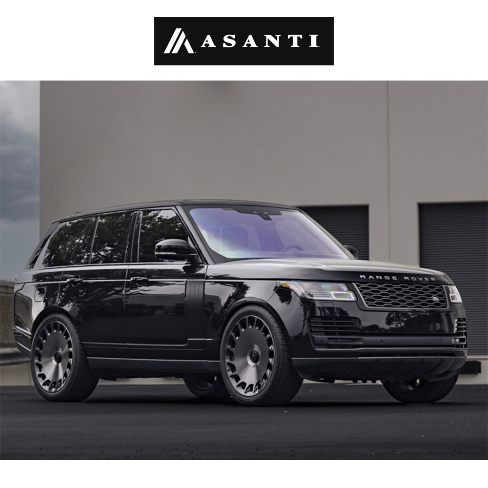 ランドローバー レンジローバー用 アサンティ アリストクラット 22x9J ET 27 フロント、リア グロスブラック マシンドフェイス／ダブルダークティント ホイール４本セット (消費税、送料込み)