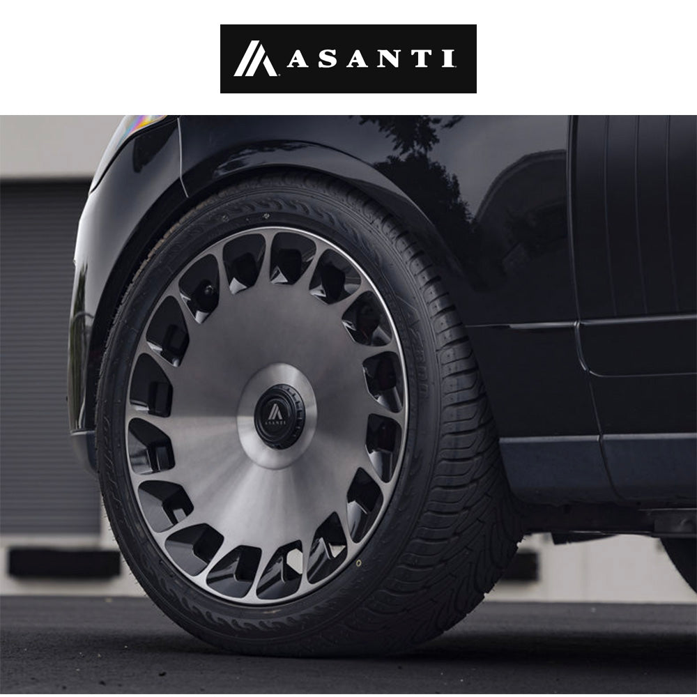 ランドローバー レンジローバー用 アサンティ アリストクラット 22x9J ET 27 フロント、リア グロスブラック マシンドフェイス／ダブルダークティント ホイール４本セット (消費税、送料込み)
