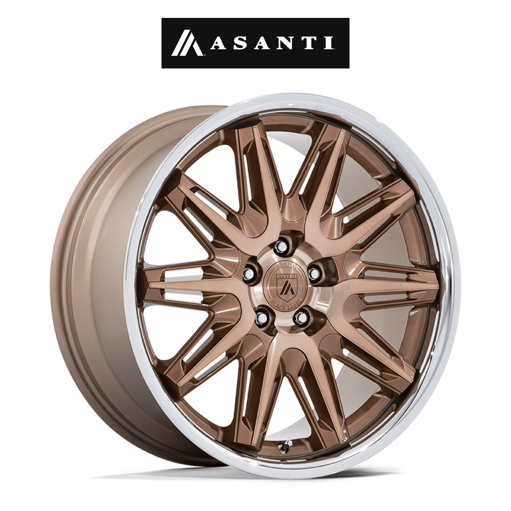テスラモデル３用 アサンティ インペラトール 20x9J ET 35 フロント、リア ブロンズマシンド ステンレス製リップ ホイール４本セット　Asanti IMPERATOR 20X9 5X4.5 72 +35 BRNZ-MCH (消費税、送料込み)