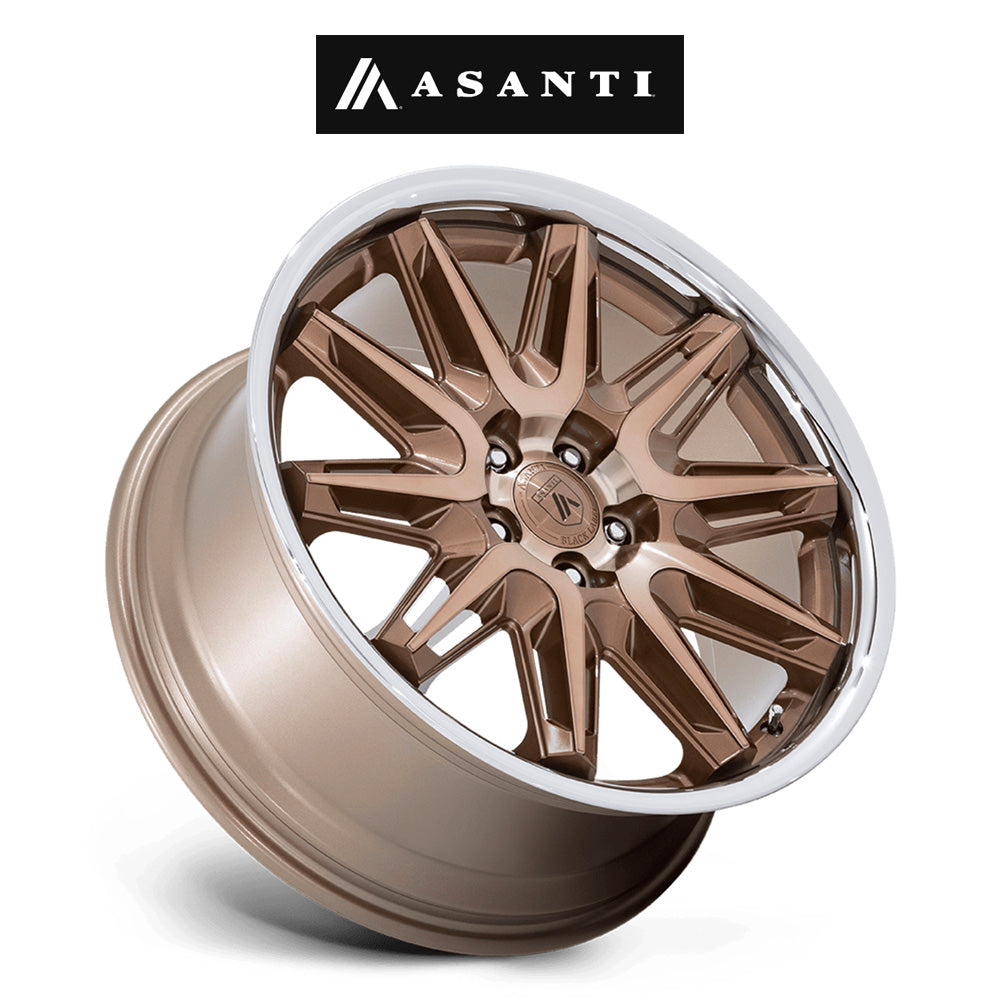 テスラモデル３用 アサンティ インペラトール 20x9J ET 35 フロント、リア ブロンズマシンド ステンレス製リップ ホイール４本セット　Asanti IMPERATOR 20X9 5X4.5 72 +35 BRNZ-MCH (消費税、送料込み)