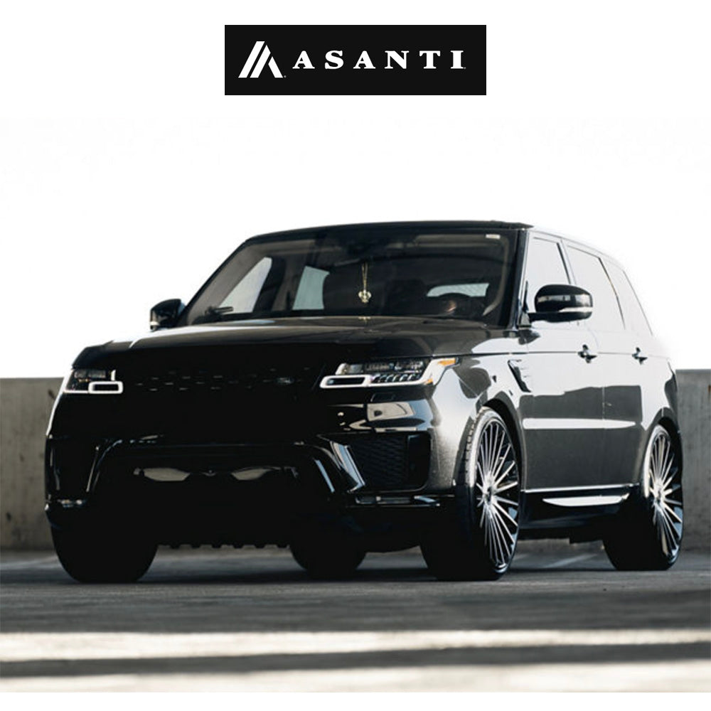 ランドローバー レンジローバー用 アサンティ ヴァイスロイ 22x9J ET 27 フロント、リア グロスブラック マシンドフェイス ホイール４本セット (消費税、送料込み)