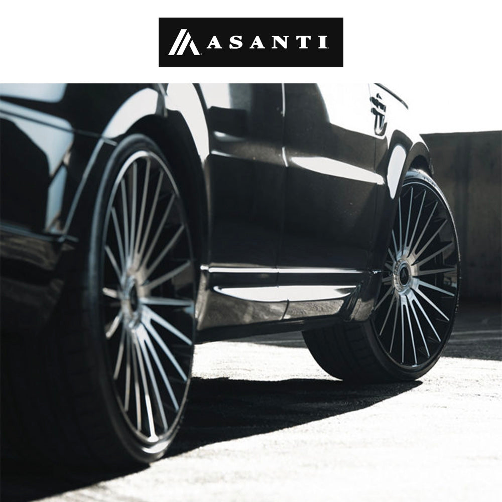 ランドローバー レンジローバー用 アサンティ ヴァイスロイ 22x9J ET 27 フロント、リア グロスブラック マシンドフェイス ホイール４本セット (消費税、送料込み)