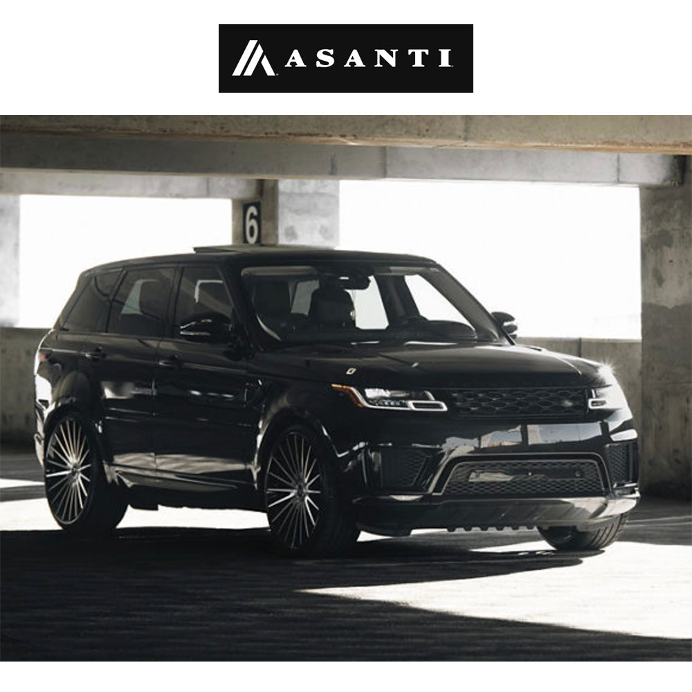 ランドローバー レンジローバー用 アサンティ ヴァイスロイ 22x9J ET 27 フロント、リア グロスブラック マシンドフェイス ホイール４本セット (消費税、送料込み)