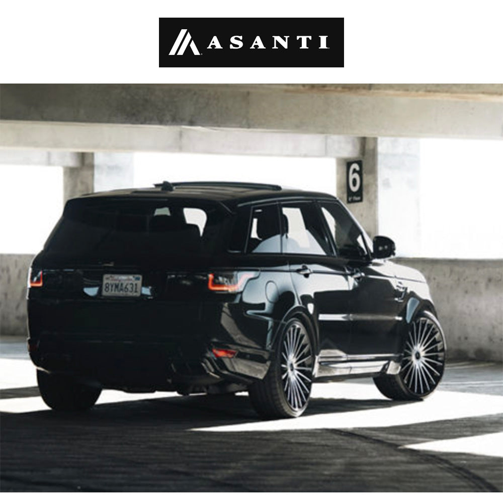 ランドローバー レンジローバー用 アサンティ ヴァイスロイ 22x9J ET 27 フロント、リア グロスブラック マシンドフェイス ホイール４本セット (消費税、送料込み)