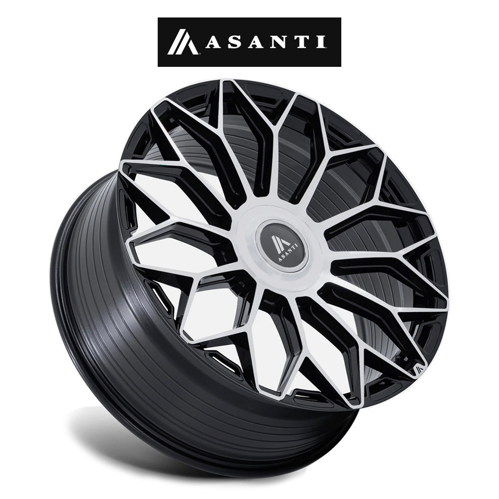 ランドローバー レンジローバー用 アサンティ エンボイ 22x10J ET 35 フロント、リア グロスブラック マシンドフェイス フローフォーミング・アルミニウムホイール４本セット (消費税、送料込み)