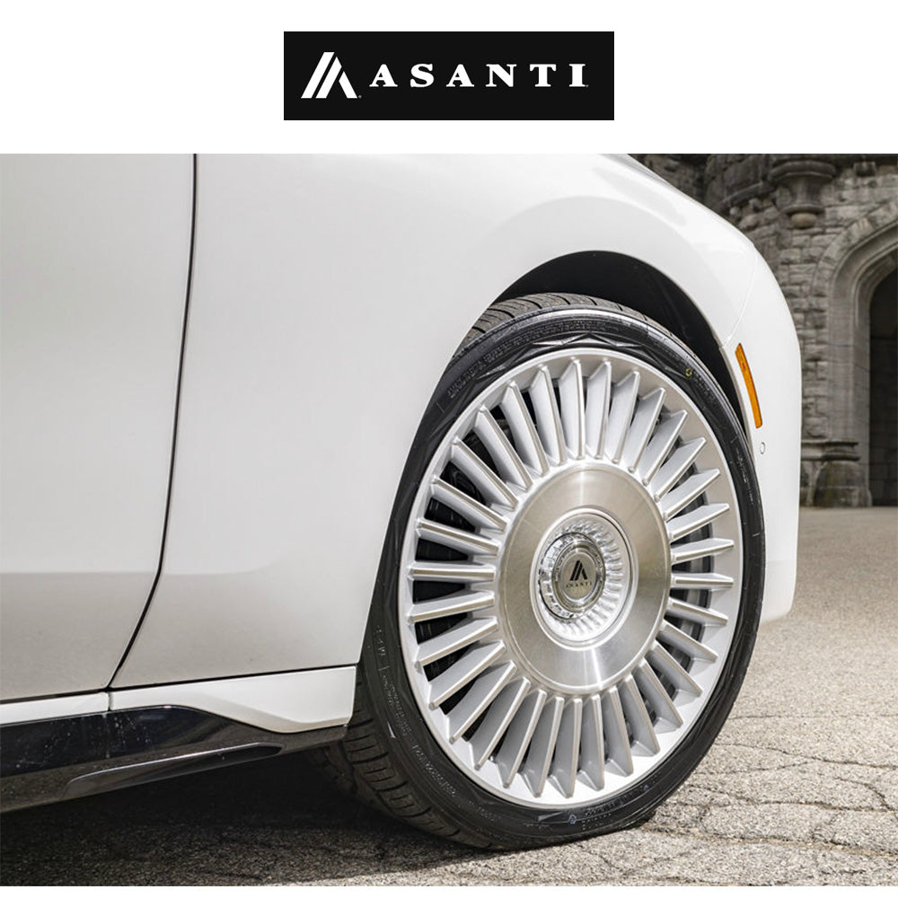 ＢＭＷ ７シリーズ用 アサンティ ティアラ 22X9J ET 27 フロント、22x10.5J ET 38 リア グロスシルバーブライトマッハフェイス ホイール４本セット (消費税、送料込み)