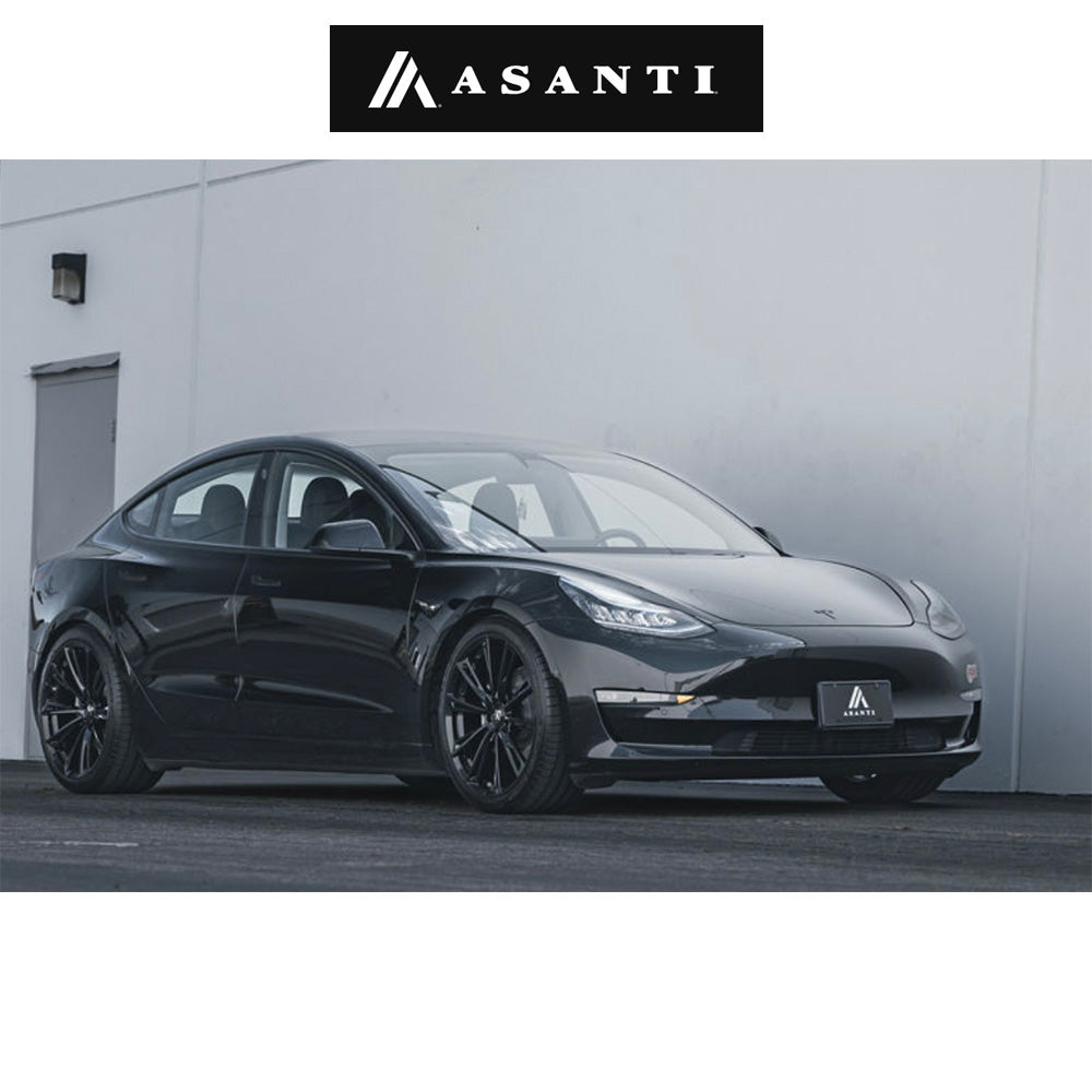 アウディ ＴＴクーペ用 アサンティ コロナ 20x9J ET 35 フロント、リア グロスブラック フロー成形アルミニウムホイール４本セット　Asanti CORONA 20X9 5X112 72 +35 G-BLK (消費税、送料込み)