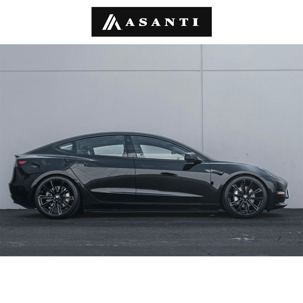 アウディ ＴＴクーペ用 アサンティ コロナ 20x9J ET 35 フロント、リア グロスブラック フロー成形アルミニウムホイール４本セット　Asanti CORONA 20X9 5X112 72 +35 G-BLK (消費税、送料込み)