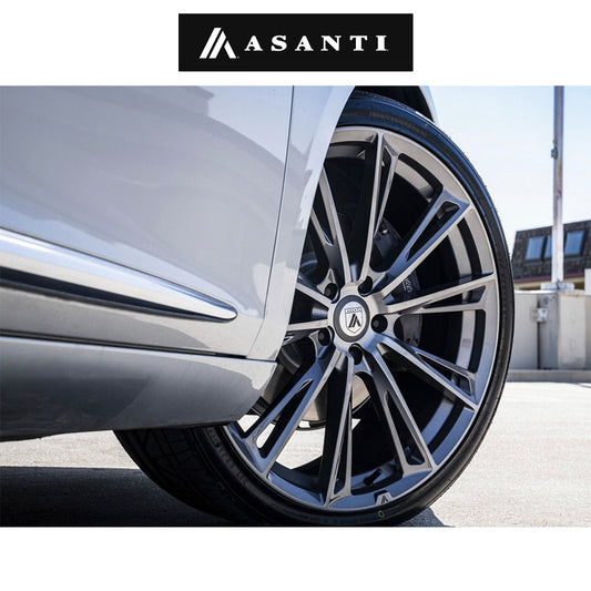 テスラ モデル３ (TESLA Model 3)用 アサンティ コロナトラック 20x9J チタニウムブラッシュド ホイール４本セット Asanti AB30 Corona Truck AB30 20X9 5X4.5 TITAN BRUSH 35MM (送料無料)