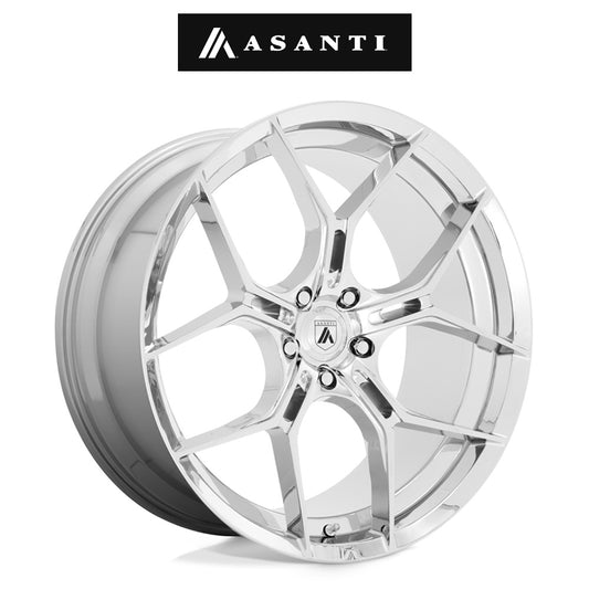 テスラ モデル３ (TESLA Model 3)用 アサンティ モナーク 20x9J クローム ホイール４本セット Asanti Monarch AB37 20X9 5X4.5 CHROME 38MM (送料無料)