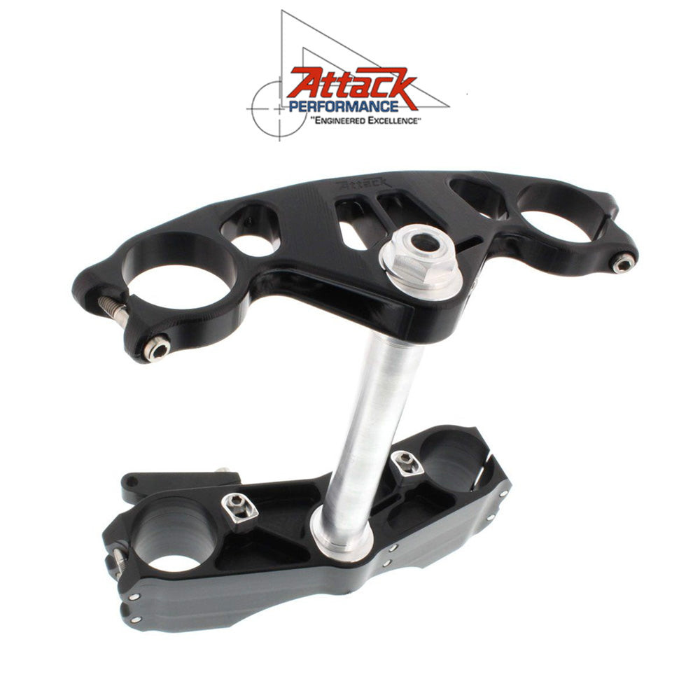 2009-2025年式 スズキ ＧＳＸ－Ｒ１０００Ｒ用 アタックパフォーマンス製トリプルクランプキット(ブラック)　Attack Performance TRIPLE CLAMP KIT, GP, SUZ,GSXR-1000 09- (消費税、送料込み)