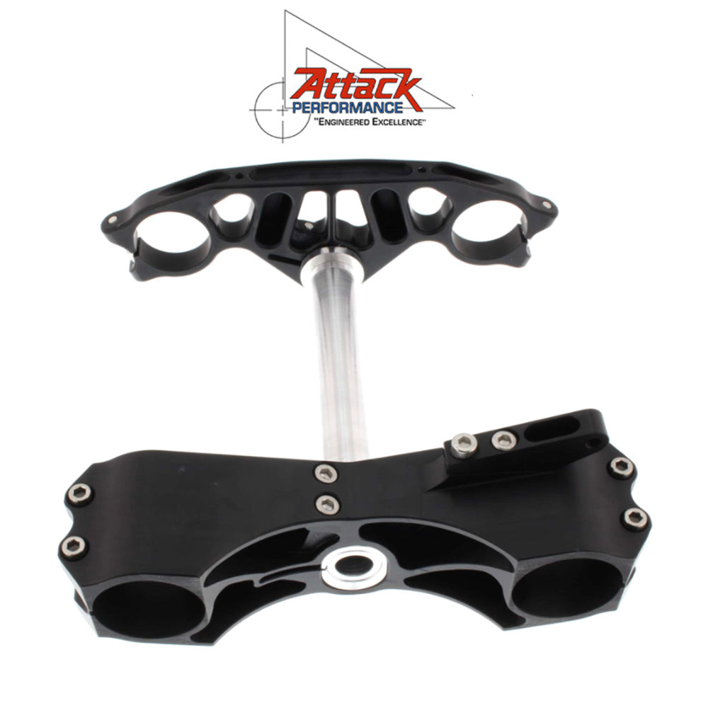 2009-2025年式 スズキ ＧＳＸ－Ｒ１０００Ｒ用 アタックパフォーマンス製トリプルクランプキット(ブラック)　Attack Performance TRIPLE CLAMP KIT, GP, SUZ,GSXR-1000 09- (消費税、送料込み)