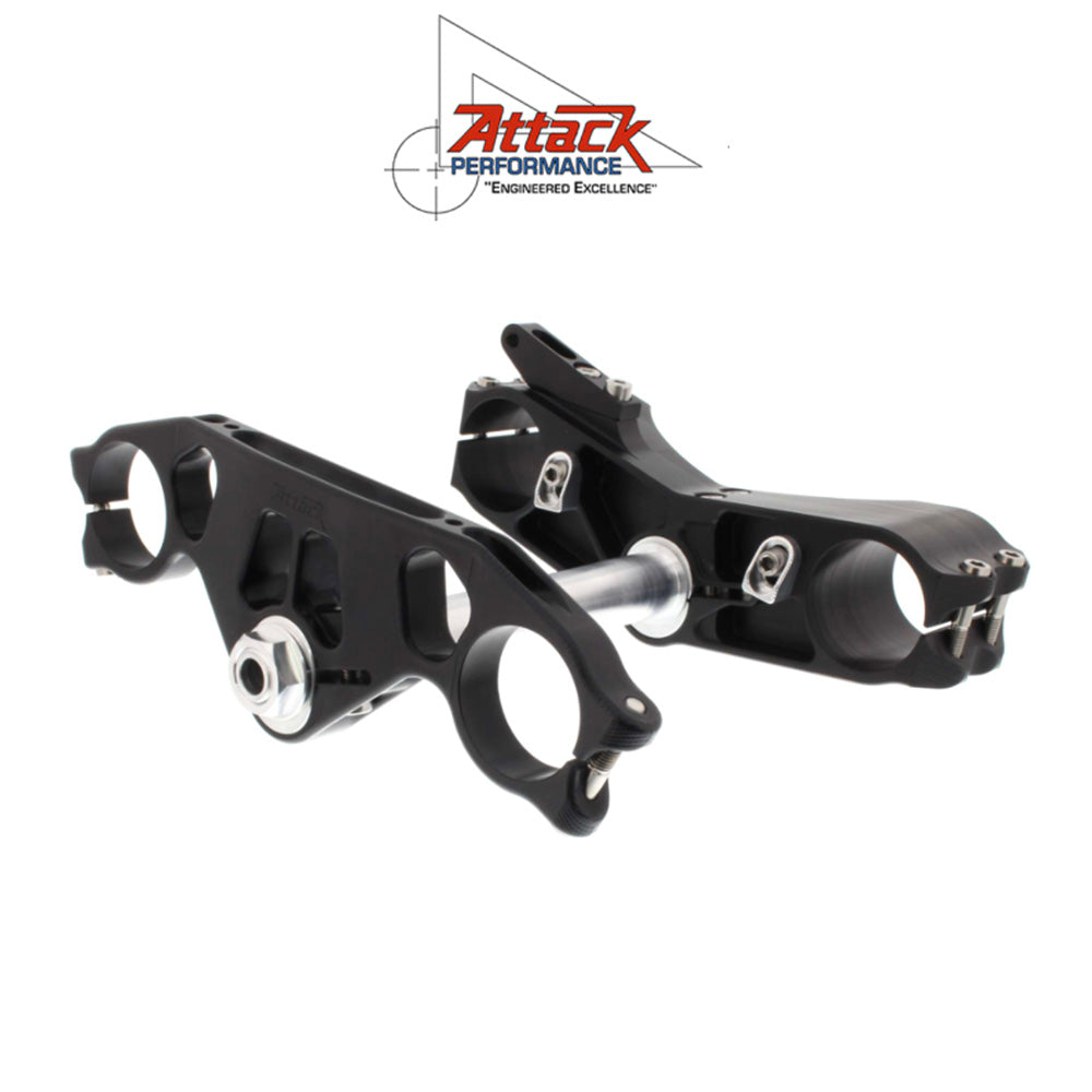 2009-2025年式 スズキ ＧＳＸ－Ｒ１０００Ｒ用 アタックパフォーマンス製トリプルクランプキット(ブラック)　Attack Performance TRIPLE CLAMP KIT, GP, SUZ,GSXR-1000 09- (消費税、送料込み)