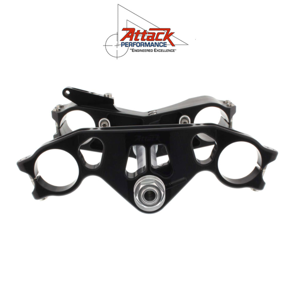 2009-2025年式 スズキ ＧＳＸ－Ｒ１０００Ｒ用 アタックパフォーマンス製トリプルクランプキット(ブラック)　Attack Performance TRIPLE CLAMP KIT, GP, SUZ,GSXR-1000 09- (消費税、送料込み)