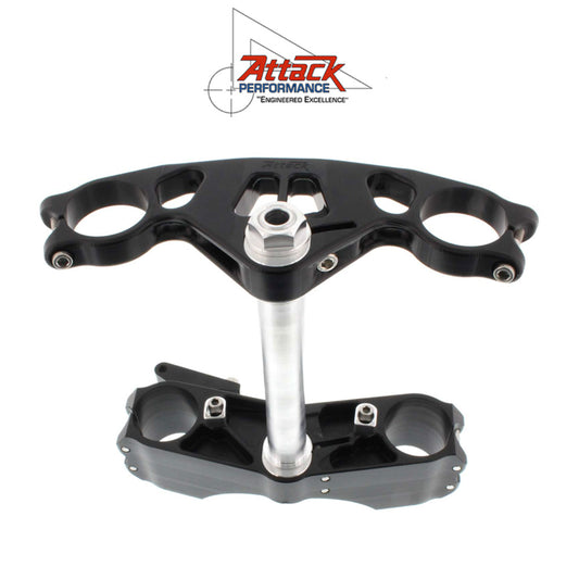 2009-2025年式 スズキ ＧＳＸ－Ｒ１０００Ｒ用 アタックパフォーマンス製トリプルクランプキット(ブラック)　Attack Performance TRIPLE CLAMP KIT, GP, SUZ,GSXR-1000 09- (消費税、送料込み)