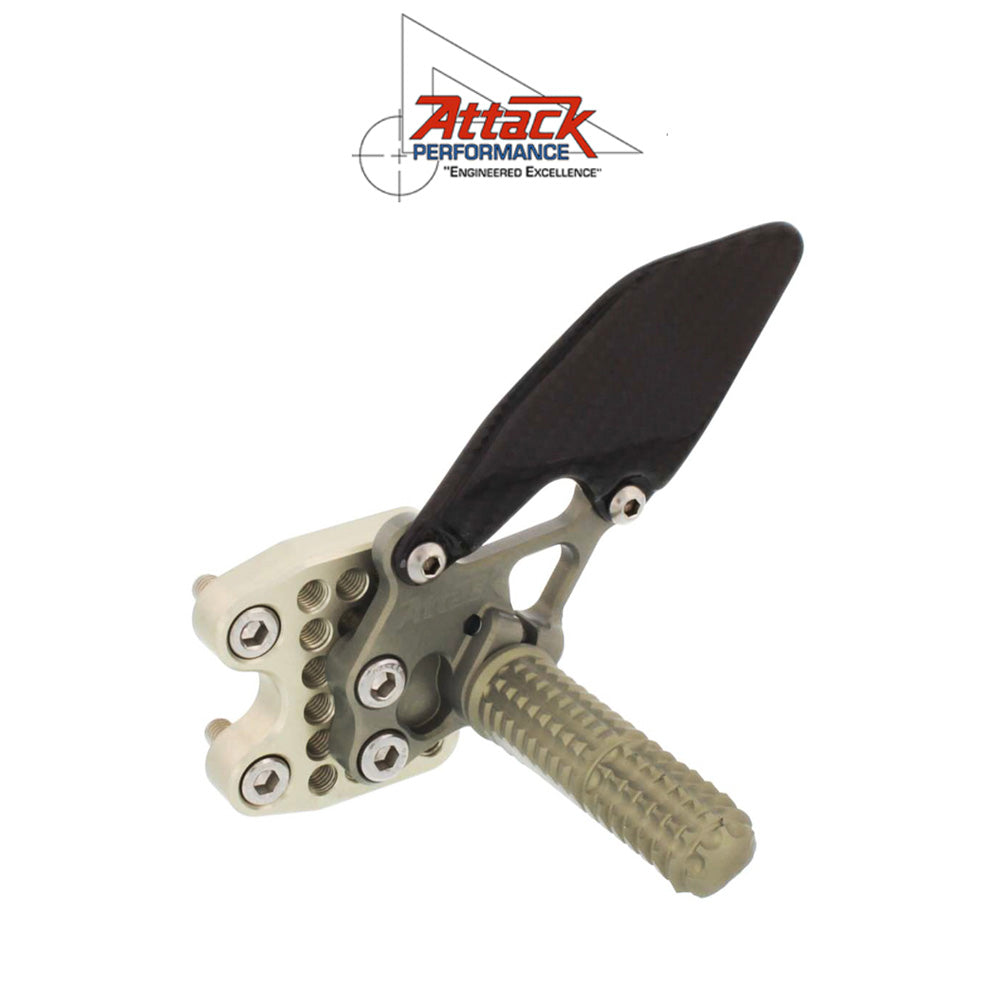 2011-2025年式 スズキ ＧＳＸ－Ｒ７５０用 アタックパフォーマンス製リアセット (エアロハード)　Attack Performance REAR SET KIT WITH SHIFT LEVER, GSXR600/750 11- , AERO HARD (消費税、送料込み)