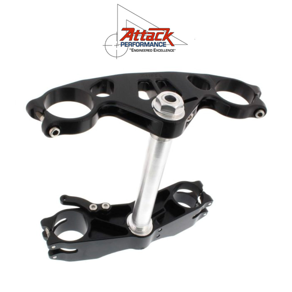 2010-2018年式ＢＭＷ Ｓ１０００ＲＲ用 アタックパフォーマンス製GPトリプルクランプキット(ブラック)　Attack Performance TRIPLE CLAMP KIT, GP, BMW S1000RR, 2010- BLACK (消費税、送料込み)