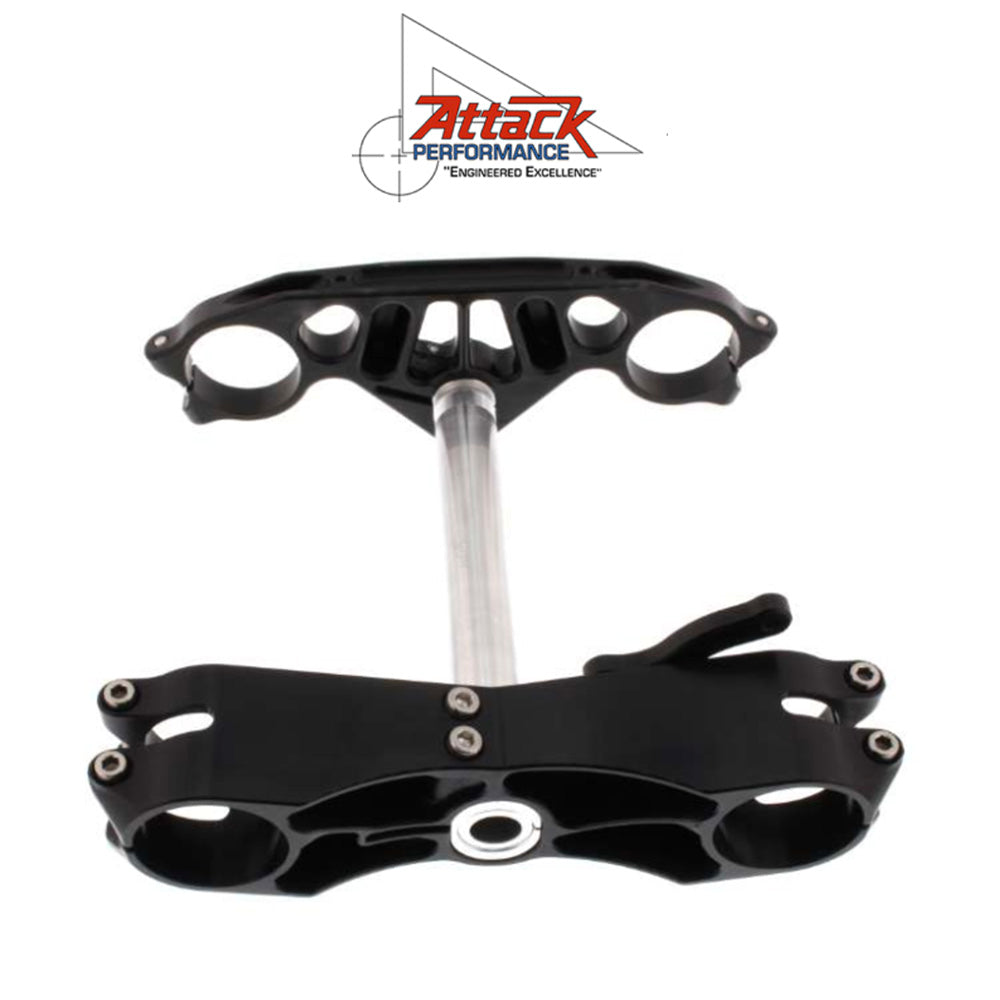 2010-2018年式ＢＭＷ Ｓ１０００ＲＲ用 アタックパフォーマンス製GPトリプルクランプキット(ブラック)　Attack Performance TRIPLE CLAMP KIT, GP, BMW S1000RR, 2010- BLACK (消費税、送料込み)