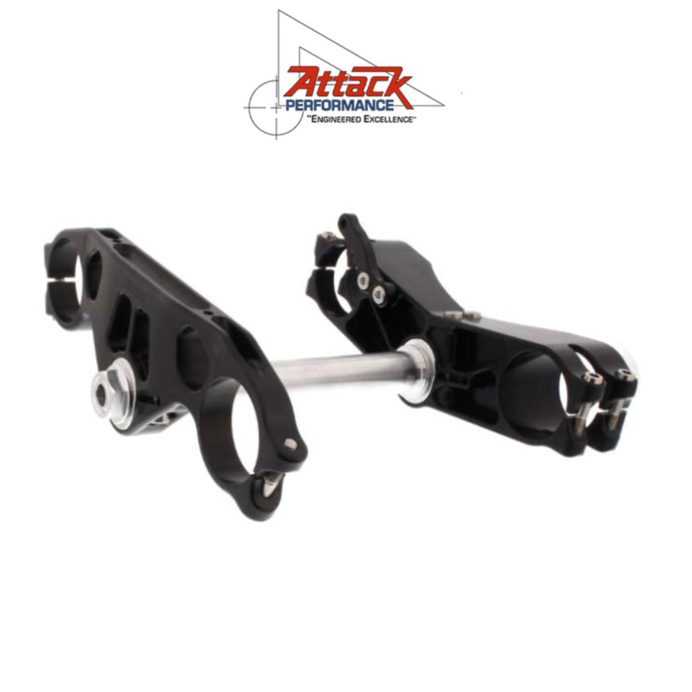 2010-2018年式ＢＭＷ Ｓ１０００ＲＲ用 アタックパフォーマンス製GPトリプルクランプキット(ブラック)　Attack Performance TRIPLE CLAMP KIT, GP, BMW S1000RR, 2010- BLACK (消費税、送料込み)