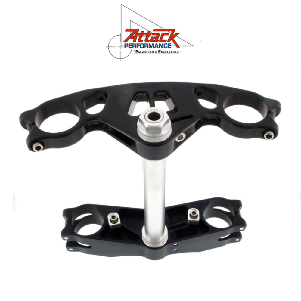 2006-2025年式 スズキ ＧＳＸ－Ｒ６００用 アタックパフォーマンス製GP トリプルクランプキット(ブラック)　Attack Performance TRIPLE CLAMP KIT, GP, GSXR600/750 06- , BLACK (消費税、送料込み)