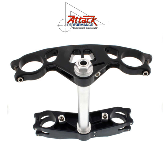 2006-2025年式 スズキ ＧＳＸ－Ｒ６００用 アタックパフォーマンス製GP トリプルクランプキット(ブラック)　Attack Performance TRIPLE CLAMP KIT, GP, GSXR600/750 06- , BLACK (消費税、送料込み)