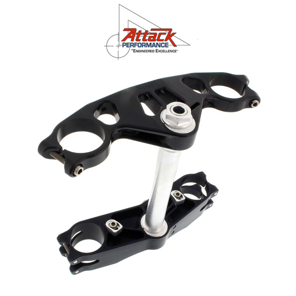 2006-2025年式 スズキ ＧＳＸ－Ｒ６００用 アタックパフォーマンス製GP トリプルクランプキット(ブラック)　Attack Performance TRIPLE CLAMP KIT, GP, GSXR600/750 06- , BLACK (消費税、送料込み)