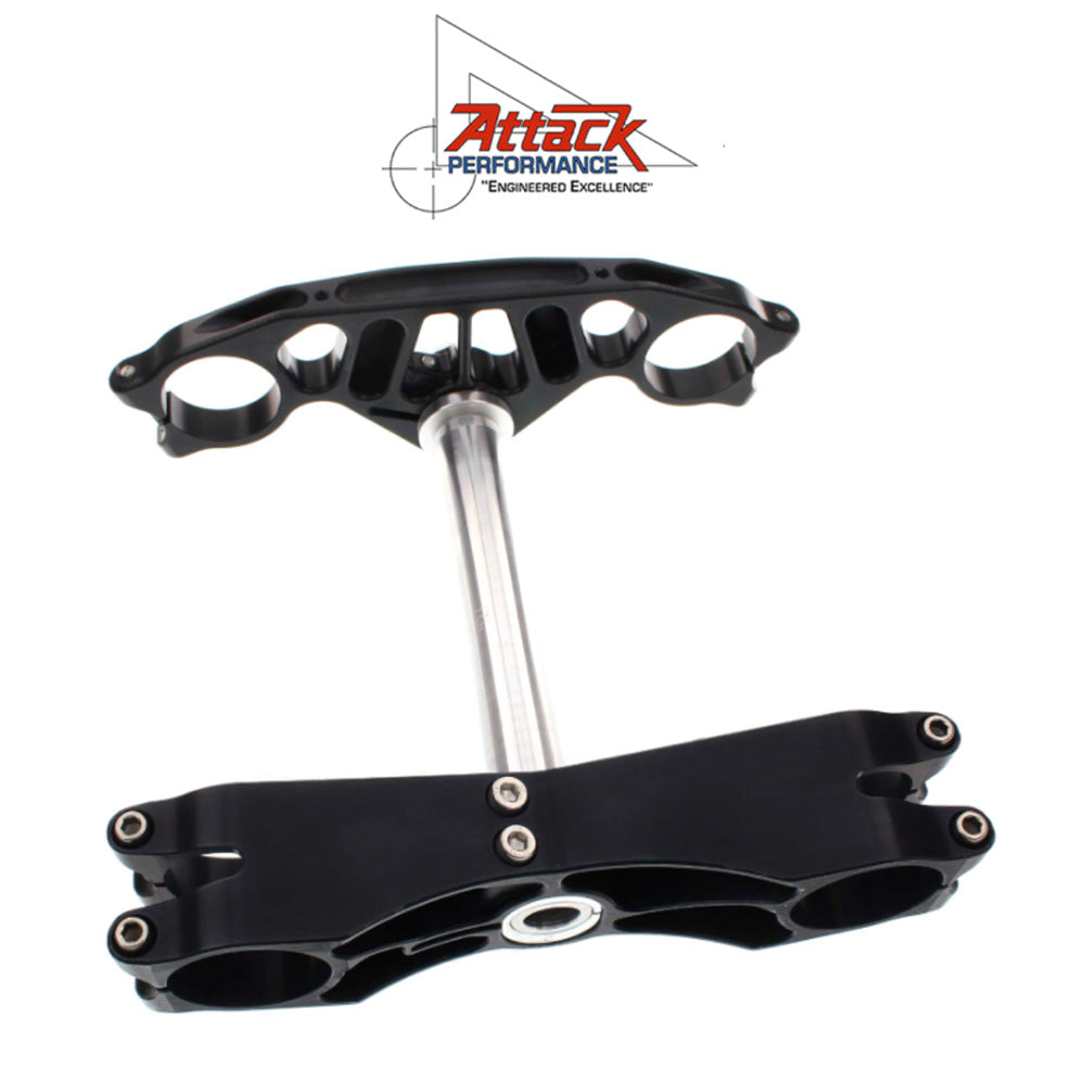 2006-2025年式 スズキ ＧＳＸ－Ｒ６００用 アタックパフォーマンス製GP トリプルクランプキット(ブラック)　Attack Performance TRIPLE CLAMP KIT, GP, GSXR600/750 06- , BLACK (消費税、送料込み)
