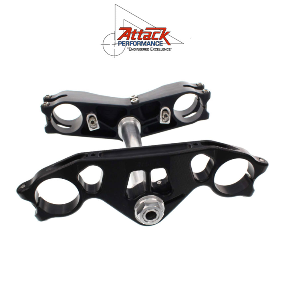 2006-2025年式 スズキ ＧＳＸ－Ｒ６００用 アタックパフォーマンス製GP トリプルクランプキット(ブラック)　Attack Performance TRIPLE CLAMP KIT, GP, GSXR600/750 06- , BLACK (消費税、送料込み)