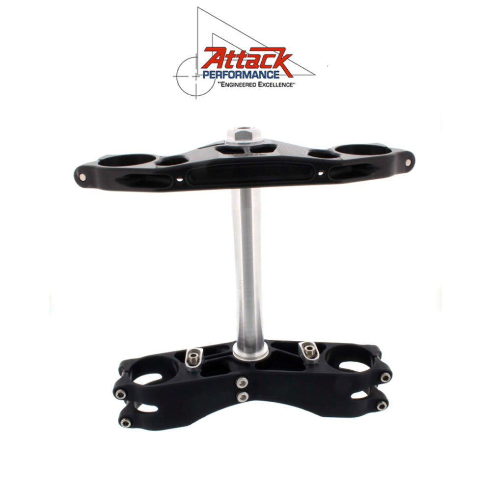 2006-2025年式 スズキ ＧＳＸ－Ｒ６００用 アタックパフォーマンス製GP トリプルクランプキット(ブラック)　Attack Performance TRIPLE CLAMP KIT, GP, GSXR600/750 06- , BLACK (消費税、送料込み)