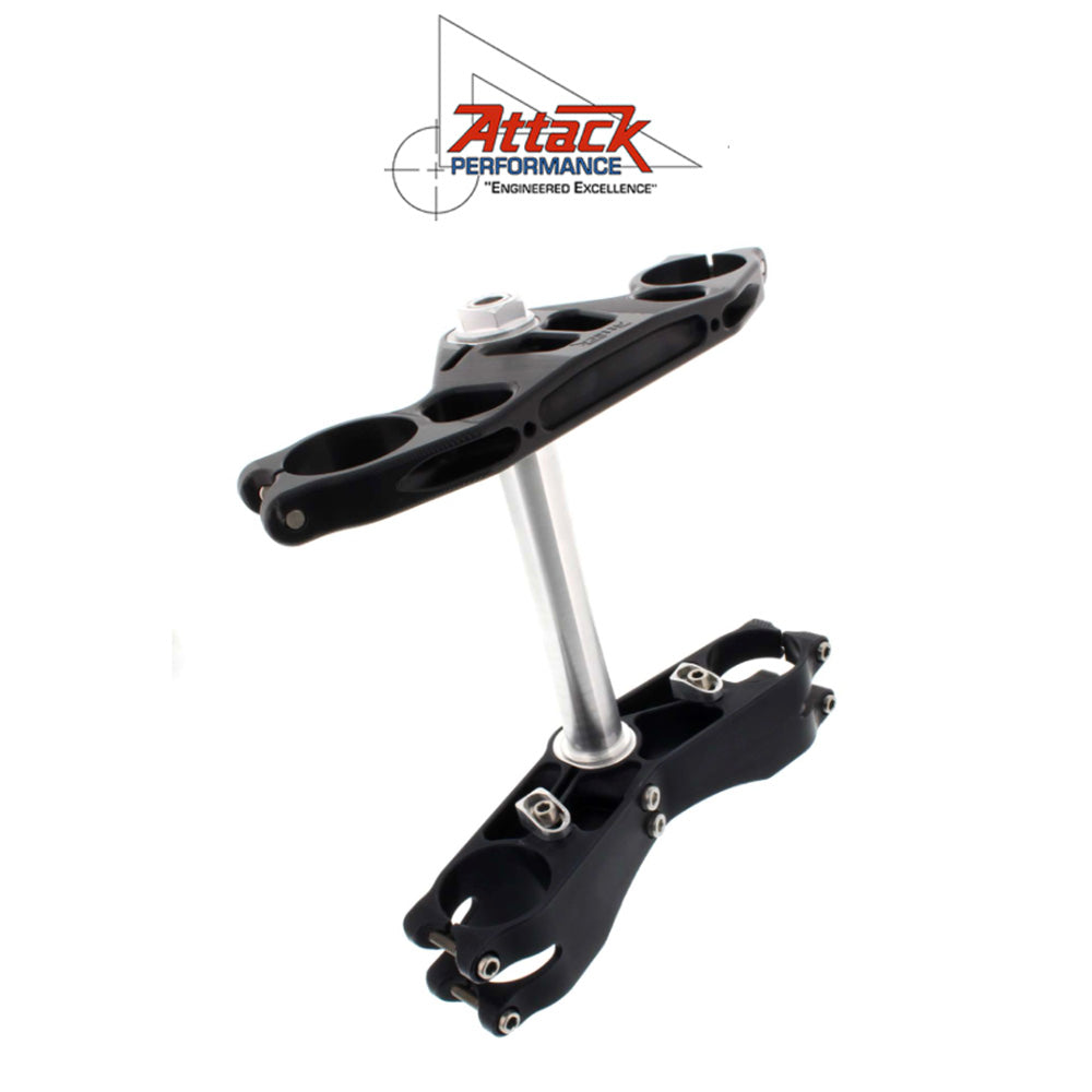 2006-2025年式 スズキ ＧＳＸ－Ｒ６００用 アタックパフォーマンス製GP トリプルクランプキット(ブラック)　Attack Performance TRIPLE CLAMP KIT, GP, GSXR600/750 06- , BLACK (消費税、送料込み)