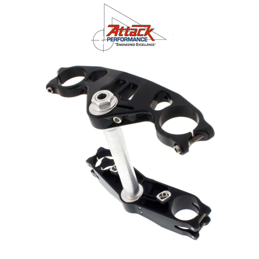 2006-2025年式 スズキ ＧＳＸ－Ｒ６００用 アタックパフォーマンス製GP トリプルクランプキット(ブラック)　Attack Performance TRIPLE CLAMP KIT, GP, GSXR600/750 06- , BLACK (消費税、送料込み)