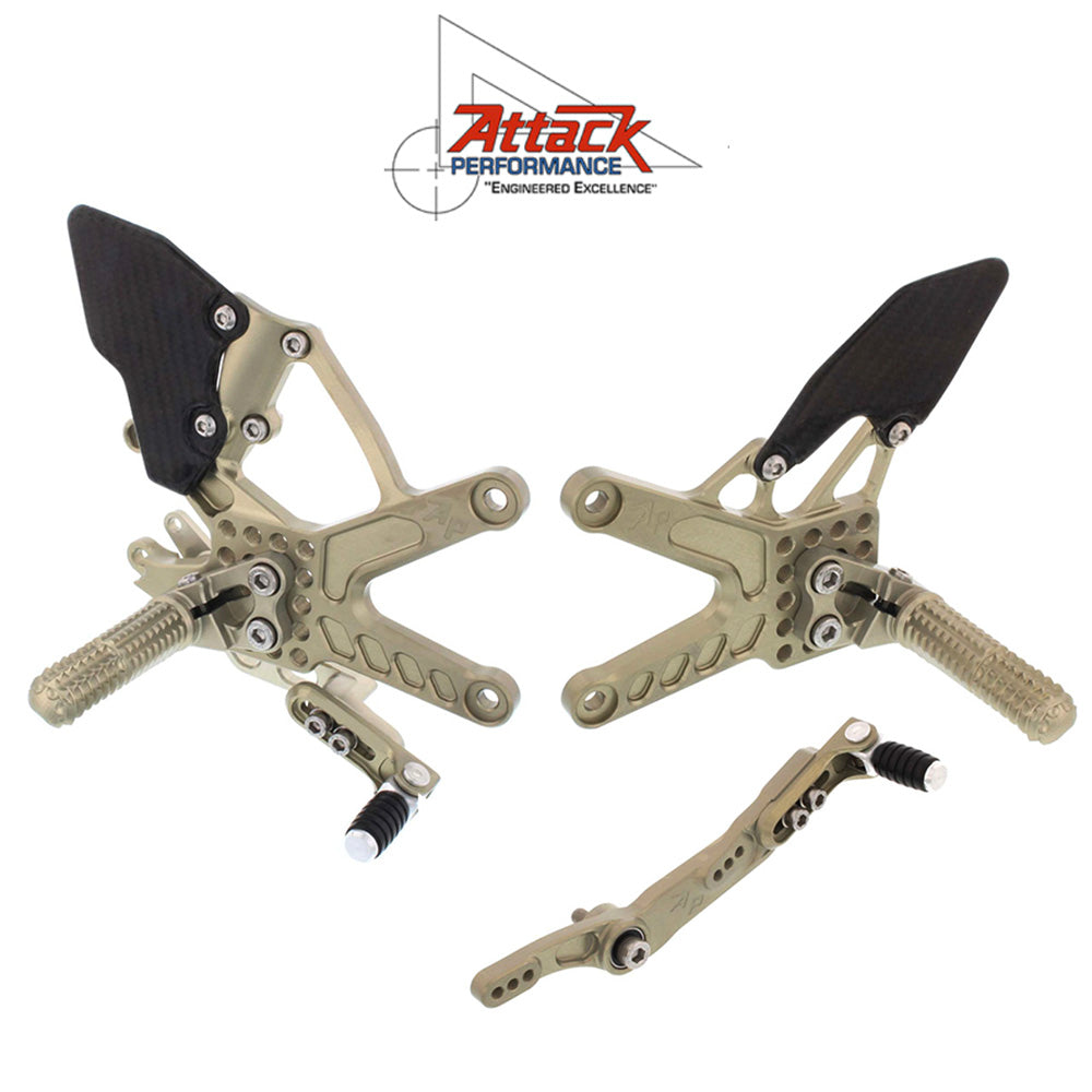 2015-2025年式 ヤマハ ＹＺＦ－Ｒ１用 アタックパフォーマンス製リアセット(エアロハード)　Attack Performance REARSET KIT WITH SHIFT LEVER, YZF R1 15- , AERO HARD (消費税、送料込み)