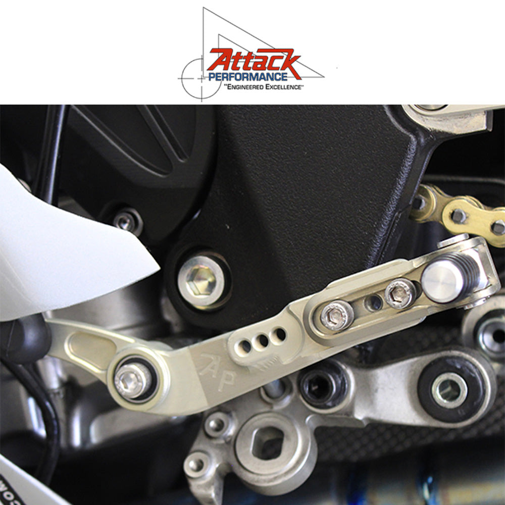 2015-2025年式 ヤマハ ＹＺＦ－Ｒ１用 アタックパフォーマンス製リアセット(ブラック)　Attack Performance REARSET KIT WITH SHIFT LEVER, YZF R1 15- , BLACK (消費税、送料込み)  SKU 121110B