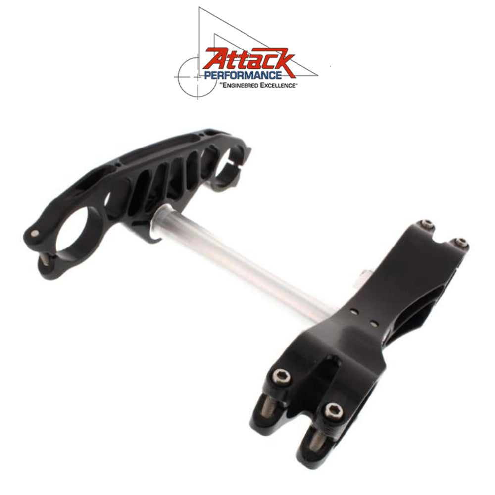 2015-2025年式 ヤマハ ＹＺＦ－Ｒ１用 アタックパフォーマンス製トリプルクランプキット(ブラック)　Attack Performance TRIPLE CLAMP KIT, GP, YZFR1 15- , BLACK (消費税、送料込み)