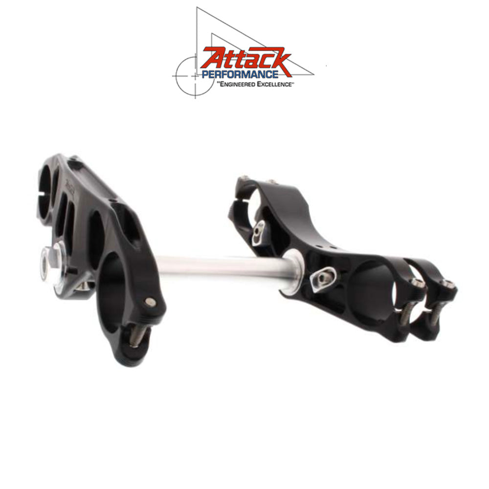 2015-2025年式 ヤマハ ＹＺＦ－Ｒ１用 アタックパフォーマンス製トリプルクランプキット(ブラック)　Attack Performance TRIPLE CLAMP KIT, GP, YZFR1 15- , BLACK (消費税、送料込み)