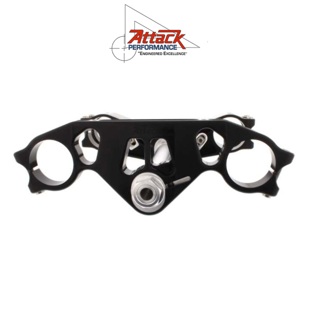 2015-2025年式 ヤマハ ＹＺＦ－Ｒ１用 アタックパフォーマンス製トリプルクランプキット(ブラック)　Attack Performance TRIPLE CLAMP KIT, GP, YZFR1 15- , BLACK (消費税、送料込み)