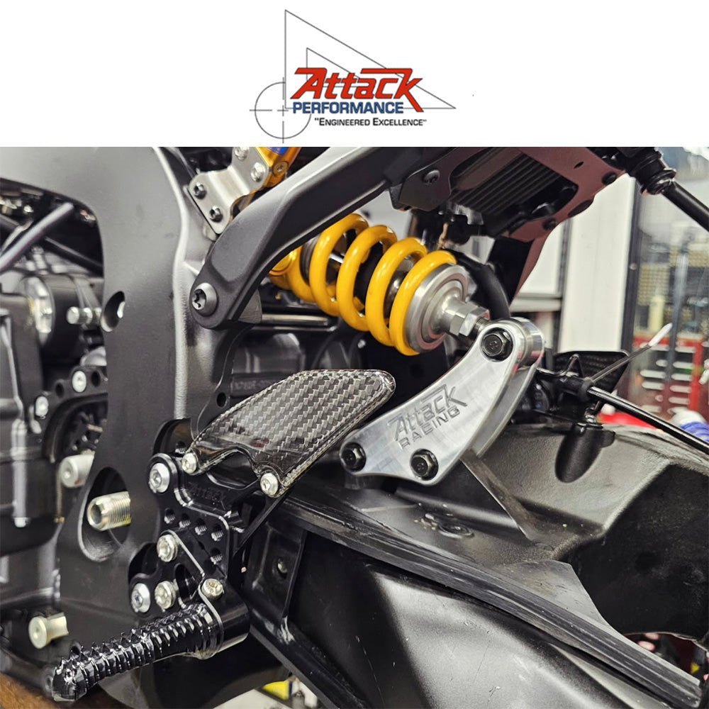 2025年式以降 ヤマハ YZF-R9用 アタックパフォーマンス製リアセット(ブラック)　Attack Performance REAR SET KIT, YZF R9, BLACK (消費税、送料込み)  SKU 125110B